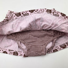 Load image into Gallery viewer, Girls Vitamins Baby, floral cotton skirt, built-in nappy cover, GUC, size 0,  