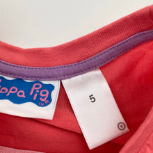 Load image into Gallery viewer, Girls Peppa Pig, cotton long sleeve tee / top, GUC, size 5,  