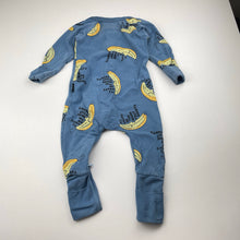 Load image into Gallery viewer, unisex Bonds, zip wondersuit / zippy / romper, bananas, FUC, size 00,  