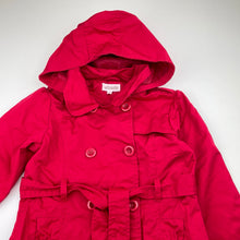 Load image into Gallery viewer, Girls Milkshake, red cotton lightweight jacket / coat, L: 54cm, EUC, size 7,  
