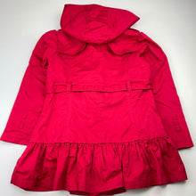 Load image into Gallery viewer, Girls Milkshake, red cotton lightweight jacket / coat, L: 54cm, EUC, size 7,  