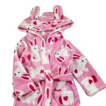 Load image into Gallery viewer, Girls Milkshake, fleece dressing gown / bath robe, L: 59cm, GUC, size 3,  