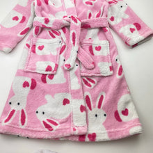 Load image into Gallery viewer, Girls Milkshake, fleece dressing gown / bath robe, L: 59cm, GUC, size 3,  