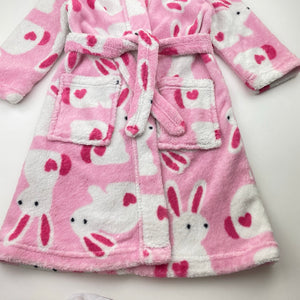 Girls Milkshake, fleece dressing gown / bath robe, L: 59cm, GUC, size 3,  