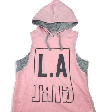 Girls B Collection, lightweight sleeveless hoodie sweater, EUC, size 14,  