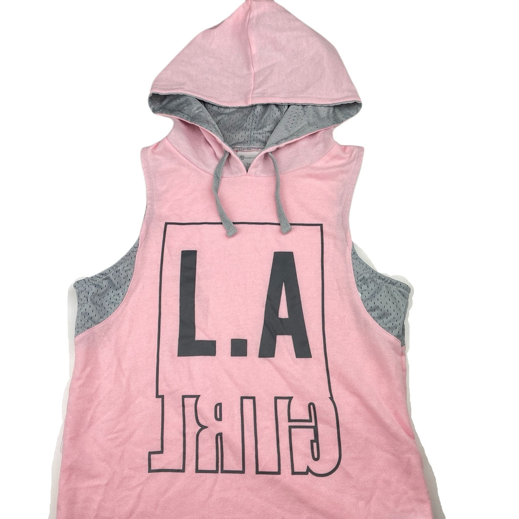 Girls B Collection, lightweight sleeveless hoodie sweater, EUC, size 14,  
