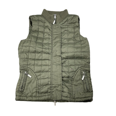 Girls OUCH, khaki lightweight quilted vest / jacket, FUC, size 7,  