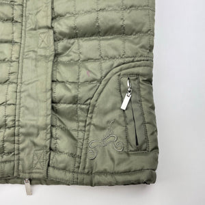 Girls OUCH, khaki lightweight quilted vest / jacket, FUC, size 7,  