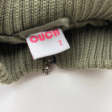 Load image into Gallery viewer, Girls OUCH, khaki lightweight quilted vest / jacket, FUC, size 7,  