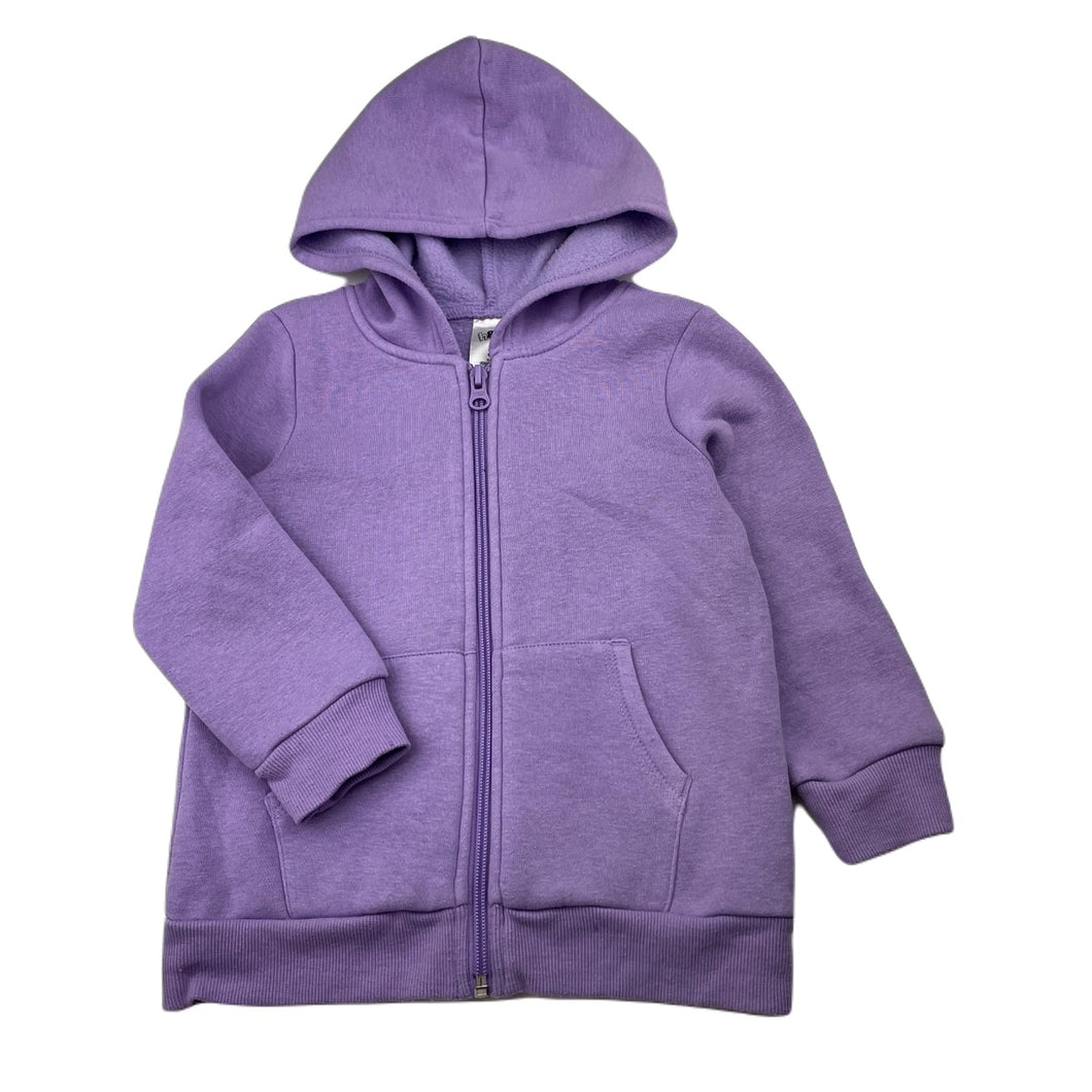 Girls H&T, fleece lined zip hoodie sweater, GUC, size 3,  