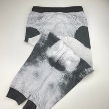 Load image into Gallery viewer, Girls Target, fleece lined track pants, panda, Inside leg: 62cm, GUC, size 10,  
