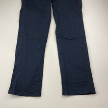 Load image into Gallery viewer, Boys Country Road, navy stretch cotton chino pants, adjustable, Inside leg: 67cm, GUC, size 12,  