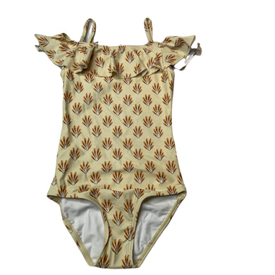 Girls Children of the Tribe, feather frill swim one-piece, NEW, size 6-7,  