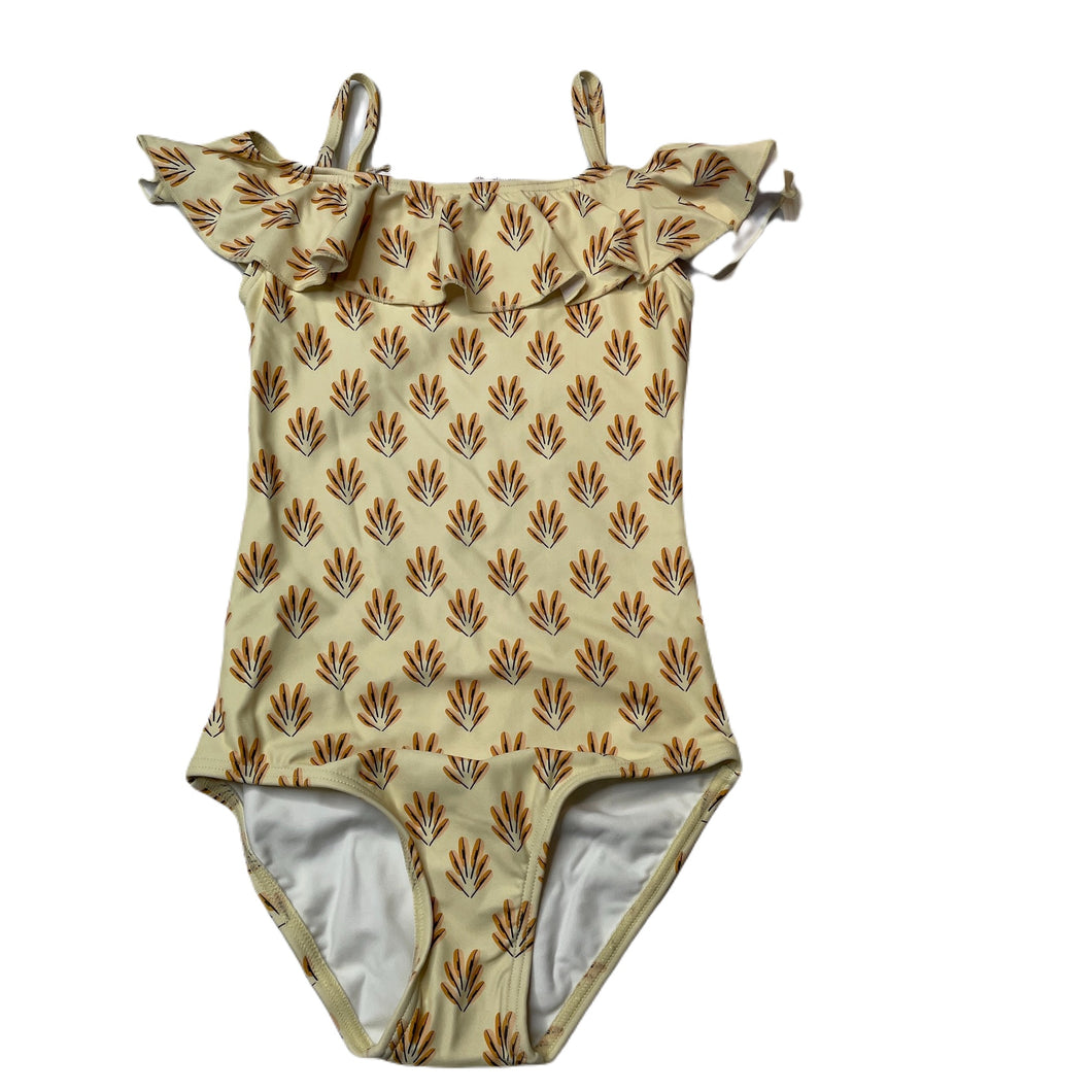 Girls Children of the Tribe, feather frill swim one-piece, NEW, size 6-7,  