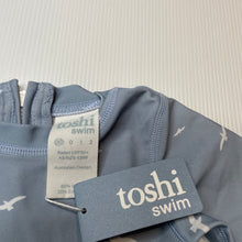 Load image into Gallery viewer, unisex Toshi, long sleeve swim one-piece, seagulls, NEW, size 00,  