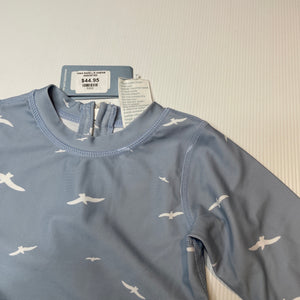 unisex Toshi, long sleeve swim one-piece, seagulls, NEW, size 0,  