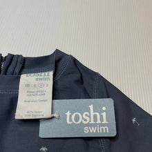 Load image into Gallery viewer, unisex Toshi, blue long sleeve rashie / swim top, UPF 50+, NEW, size 1,  