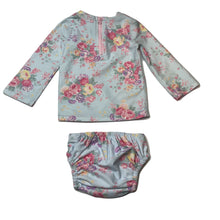 Load image into Gallery viewer, Girls Toshi, floral long sleeve rashie + swim nappy, NEW, size 0,  