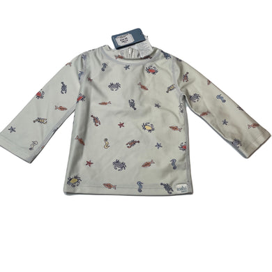 unisex Toshi, long sleeve rashie / swim top, UPF 50+, NEW, size 0,  