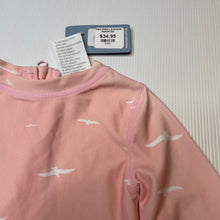 Load image into Gallery viewer, Girls Toshi, pink long sleeve rashie / swim top, seagulls, NEW, size 0,  