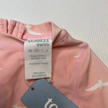 Load image into Gallery viewer, Girls Toshi, pink long sleeve rashie / swim top, seagulls, NEW, size 0,  