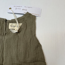Load image into Gallery viewer, unisex Children of the Tribe, khaki crinkle cotton summer top, NEW, size 0,  