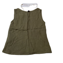 Load image into Gallery viewer, unisex Children of the Tribe, khaki crinkle cotton summer top, NEW, size 0,  