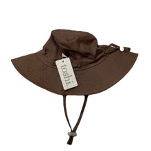 Load image into Gallery viewer, unisex Toshi, brown cotton sun hat, Sz: S, circum: 52cm, NEW, size 1-2,  