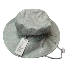 Load image into Gallery viewer, Girls Toshi, floral cotton sun hat, Sz: L, circum: 56cm, NEW, size 7-10,  