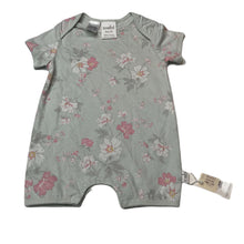 Load image into Gallery viewer, Girls Toshi, green floral cotton romper, NEW, size 00,  
