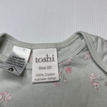 Load image into Gallery viewer, Girls Toshi, green floral cotton romper, NEW, size 00,  