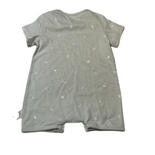 Load image into Gallery viewer, unisex Toshi, green cotton romper, leaves, NEW, size 00,  