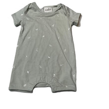 Load image into Gallery viewer, unisex Toshi, green cotton romper, leaves, NEW, size 0000,  