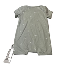 Load image into Gallery viewer, unisex Toshi, green cotton romper, leaves, NEW, size 0000,  