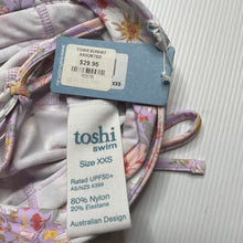 Load image into Gallery viewer, Girls Toshi, floral swim flap cap, UPF 50+, Sz: XXS, circum: 37cm, NEW, size 0000-000,  