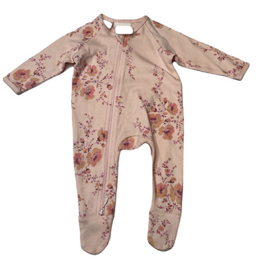 Girls Toshi, floral cotton zip coverall / romper, NEW, size 0000,  