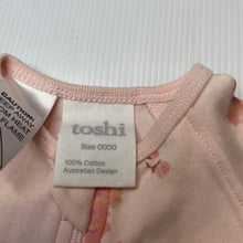 Load image into Gallery viewer, Girls Toshi, floral cotton zip coverall / romper, NEW, size 0000,  