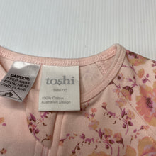 Load image into Gallery viewer, Girls Toshi, floral cotton zip coverall / romper, NEW, size 00,  