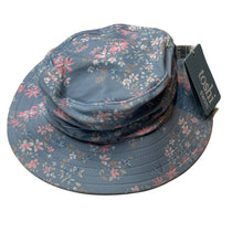 Load image into Gallery viewer, Girls Toshi, blue floral swim sun hat, UPF 50+, Sz: XS, circum: 43cm, NEW, size 000-00,  