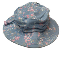 Load image into Gallery viewer, Girls Toshi, blue floral swim sun hat, UPF 50+, Sz: XS, circum: 43cm, NEW, size 000-00,  