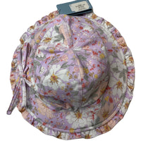 Load image into Gallery viewer, Girls Toshi, floral swim sun hat, UPF 50+, Sz: S, circum: 52cm, NEW, size 1-2,  