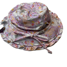Load image into Gallery viewer, Girls Toshi, floral swim sun hat, UPF 50+, Sz: S, circum: 52cm, NEW, size 1-2,  
