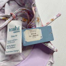 Load image into Gallery viewer, Girls Toshi, floral swim sun hat, UPF 50+, Sz: M, circum: 54cm, NEW, size 4-6,  