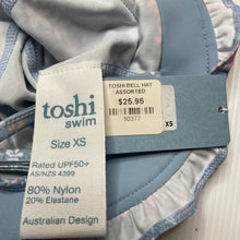 Load image into Gallery viewer, Girls Toshi, swim sun hat, UPF 50+, Sz: XS, circum: 43cm, NEW, size 000-00,  