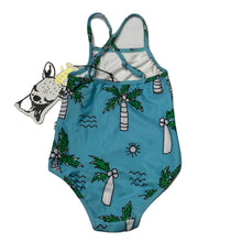 Load image into Gallery viewer, Girls Minti, swim one-piece, palm trees, NEW, size 2,  