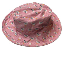 Load image into Gallery viewer, Girls hide &amp; SEEK, lightweight cotton bucket hat, seagulls, Sz: L, circum: 55cm, NEW, size 7-10,  