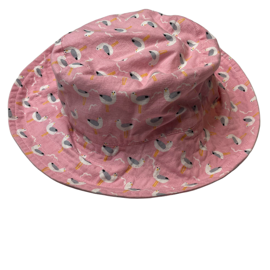 Girls hide & SEEK, lightweight cotton bucket hat, seagulls, Sz: L, circum: 55cm, NEW, size 7-10,  