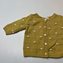 Load image into Gallery viewer, Girls Target, organic cotton knit cardigan, GUC, size 000,  