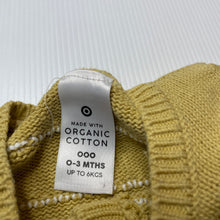 Load image into Gallery viewer, Girls Target, organic cotton knit cardigan, GUC, size 000,  