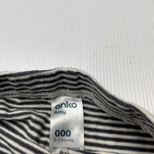 unisex Anko, striped stretchy leggings / bottoms, FUC, size 000,  